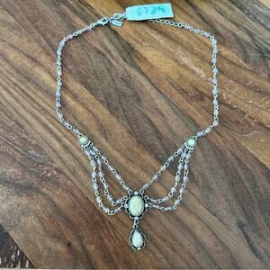 1928 Y2K Coquette beaded necklace pink floral bow NWT